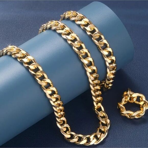 3-Piece Chunky Chain Jewelry Set - Picture 9 of 10